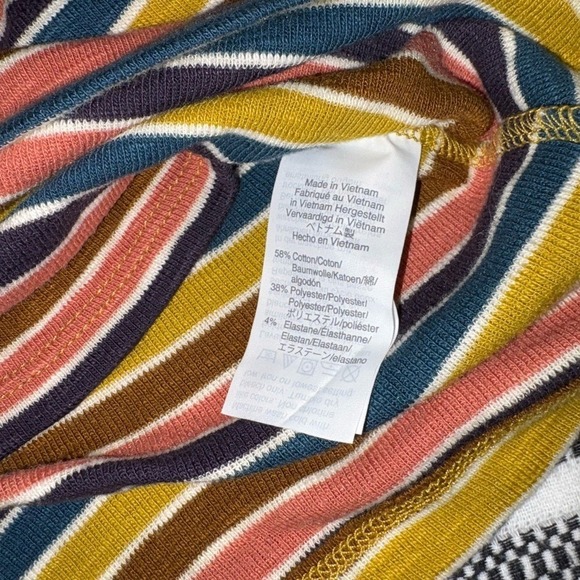 Madewell Striped Cami Tank Top Womens Medium V Neck Sleeveless - Picture 5 of 7